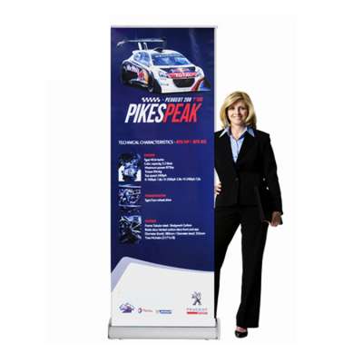 Luxurious Booth Advertising Portable Retractable Roll Up Banner Stands Display Rack Backdrop