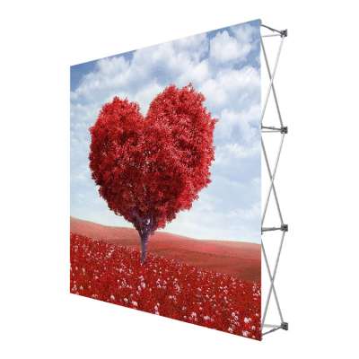 High quality 3x3 tension fabric wall pop up backdrop display stand