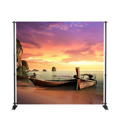 Tradeshow custom printing portable photobooth heavy duty backdrop stand adjustable