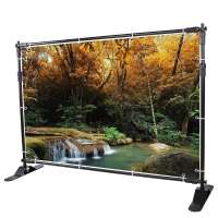 Adjustable Display Banner Stand Backdrop Wall Advertising